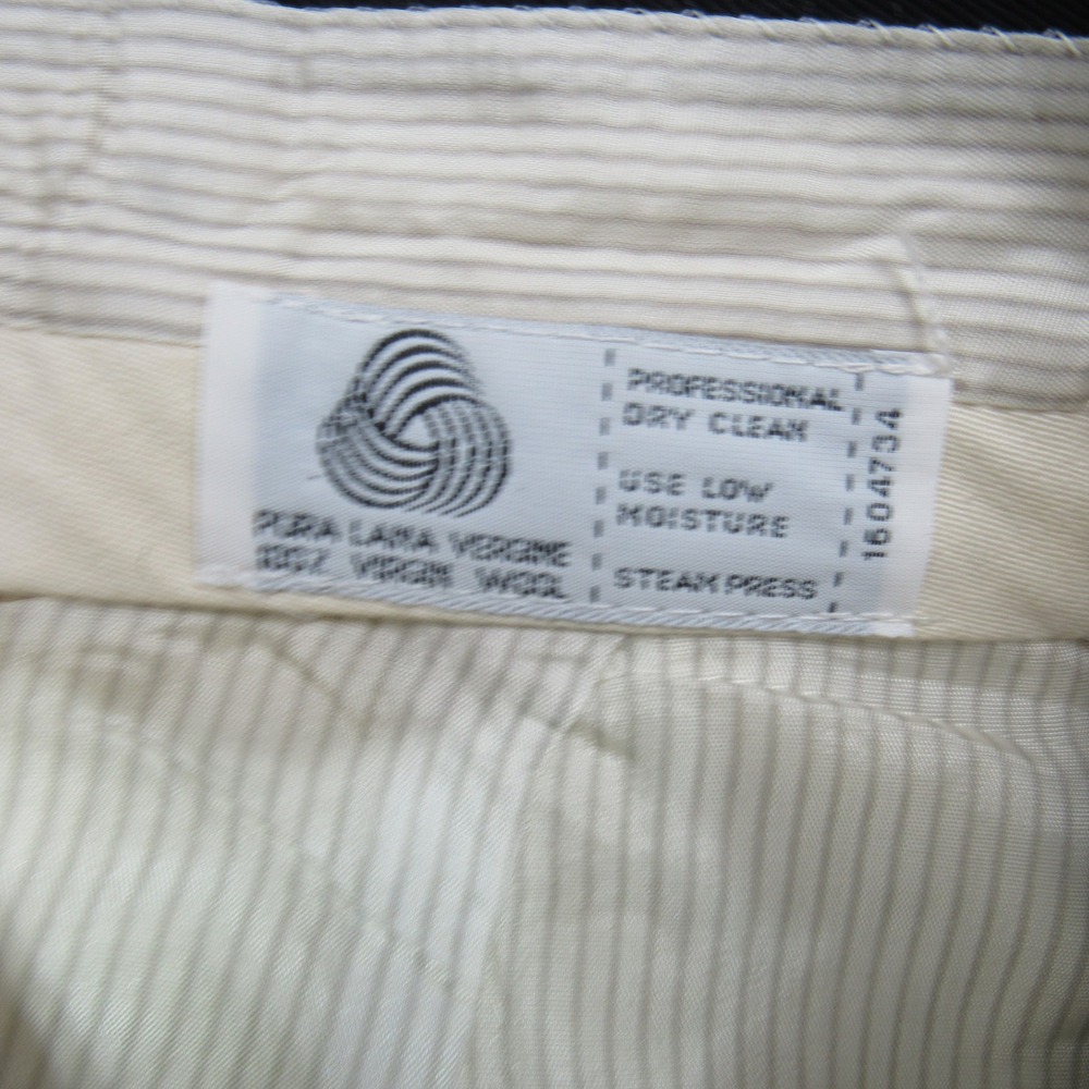 Arezio Salerno Mens Black 100% Virgin Wool Pleated Cuffed Dress Pants 32x27 - Picture 4 of 8